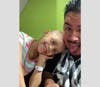 Analia with her father. 