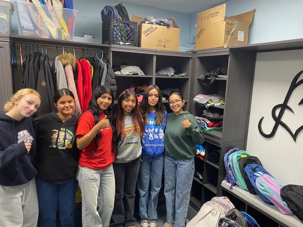 The Braves Closet was established to provide students free access to clothing and personal hygiene items. 