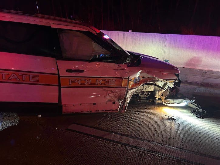 State Police Squad Car Struck On I-80, Oak Lawn Man Charged In Crash ...