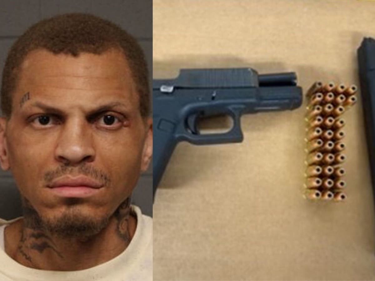 A 37-year-old Chicago Heights man faces gun charges after police found him with an illegal weapon during a traffic stop.