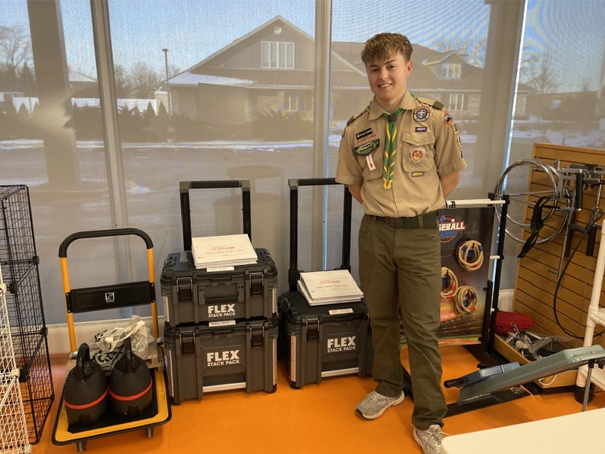 Orland Park Teen's Eagle Scout Project Becomes Essential Tool For Tradesworkers Overcoming Injury 