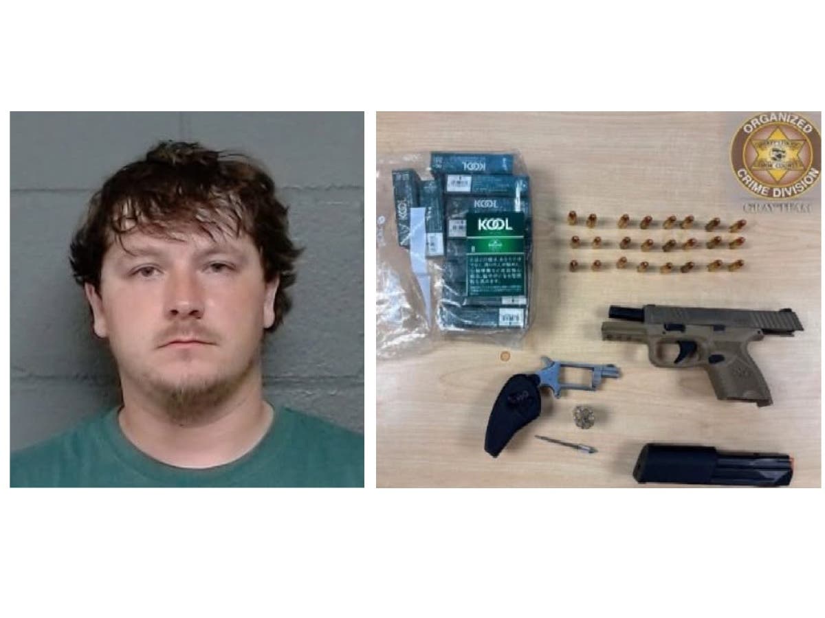 A 28-year-old Mississippi man faces a felony gun charge after a traffic stop in Chicago Heights June 9, the Cook County Sheriff's Office said. 