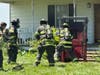 The Kestel house on Cedar Road south of Laraway Road was intentionally set ablaze and allowed to burn to the ground Friday. It had been used for live fire training July 29–31, and since March. 