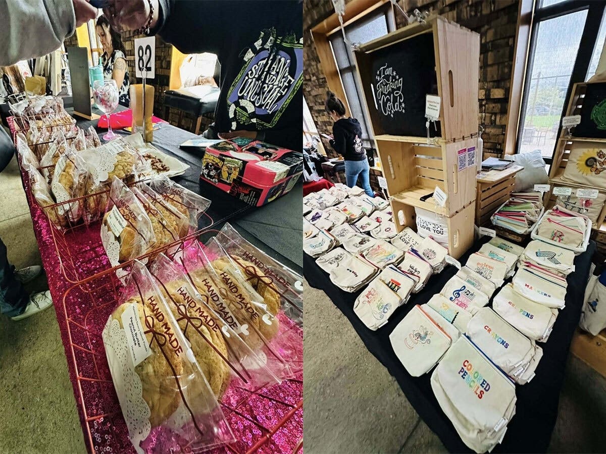 Masterclass Savory Sweet Foods is an alliance favorite and almost always sells out.
Sew Kerry Embroidered Creations carries hand-sewn bags, pillows and more.