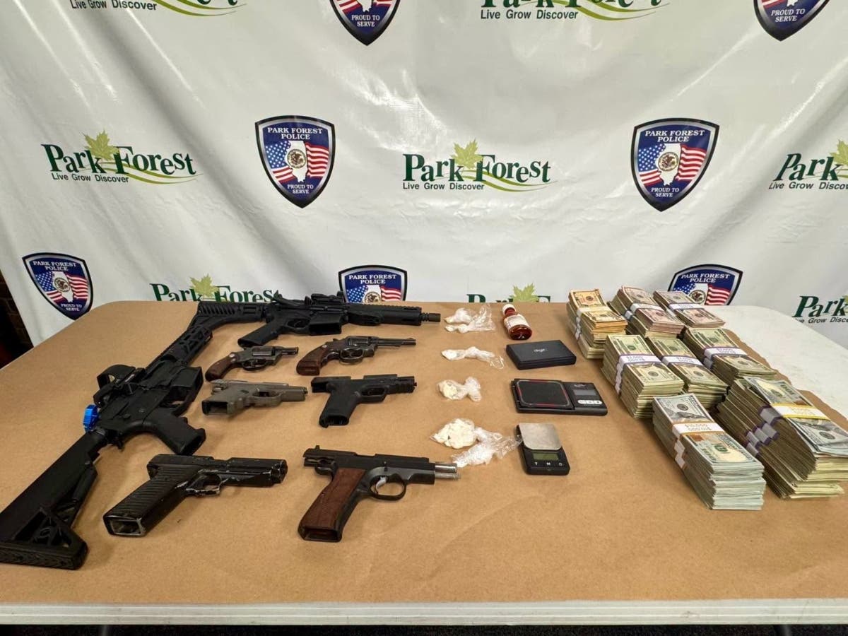 A 46-year-old Park Forest man was arrested after an investigation into suspected drug manufacturing and distribution.