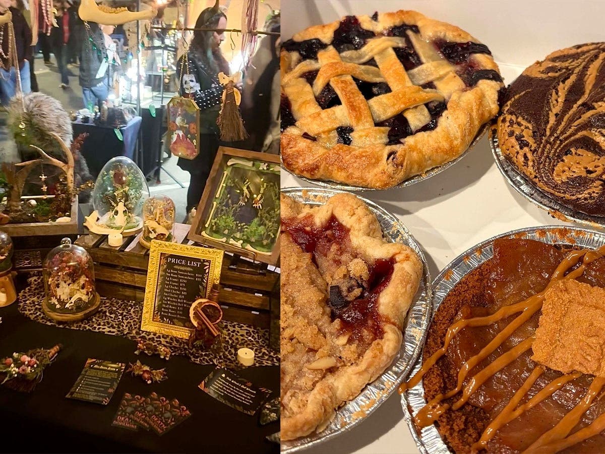 Death & Dopamine is one of the new artists in the event. Don't miss the delicious pies and treats from Hex & Crust.