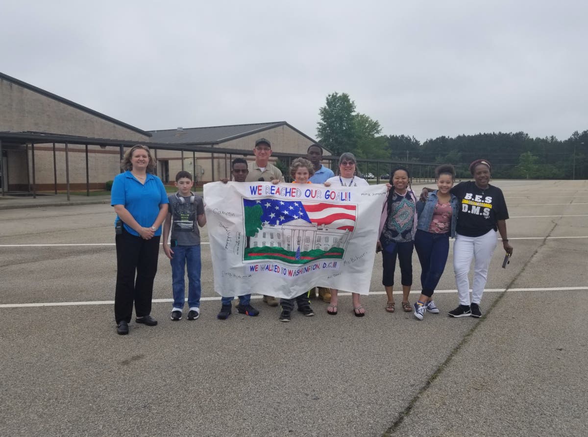 Dobbins Middle School Students 'Walk' To Washington D.C. Dallas, GA Patch
