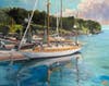 Jean Pierre Jacuqet, "Rockport Harbor (ME)", Oil
