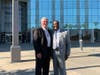 Supervisor Skip Thomson with David C Isom who is running to fill the seat Thomson will vacate for 2020.