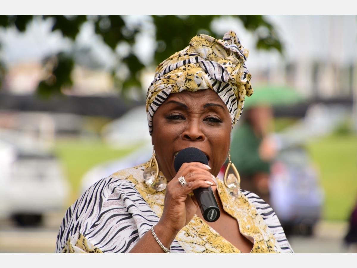 Singer Joyce Grant performs at the Juneteenth Celebration in Vallejo (June 15, 2019). 
