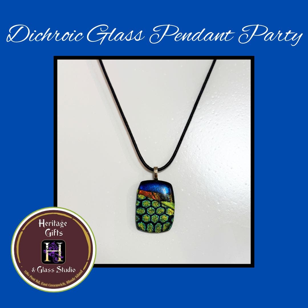 Dichroic Glass Pendant Party