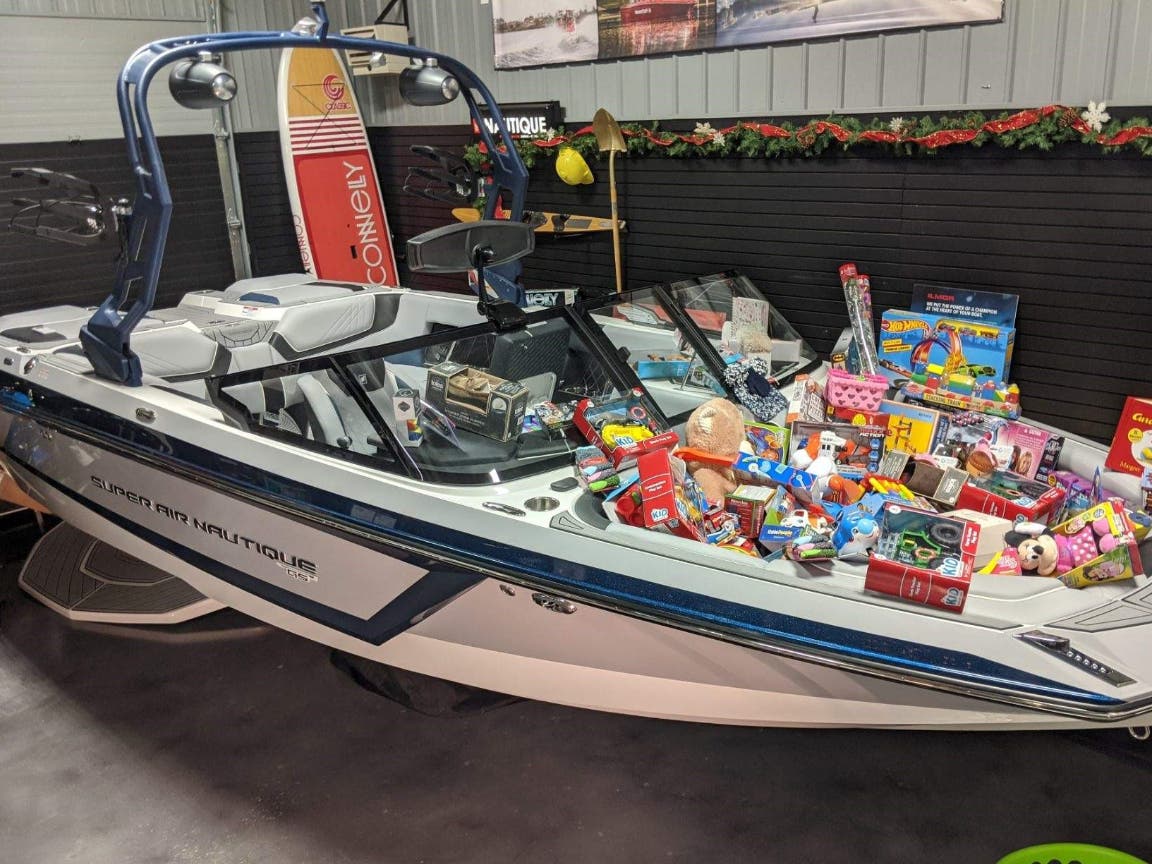 Off Shore Marine in Branchville is filling a sport boat with toys on behalf of the Season of Hope Toy Drive.
