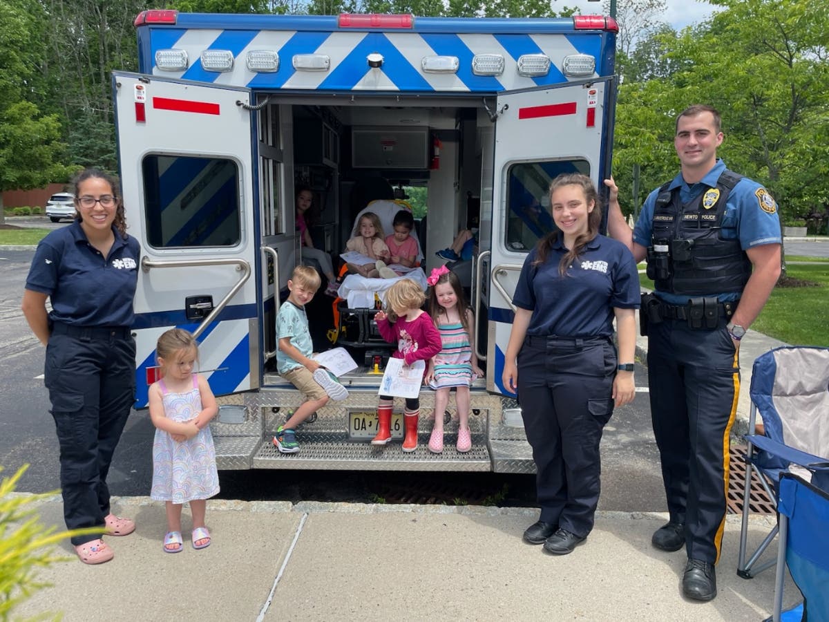 Kids are invited to tour the Newton Volunteer First Aid Squad ambulance at Project Self-Sufficiency's Back-to-School Fair.