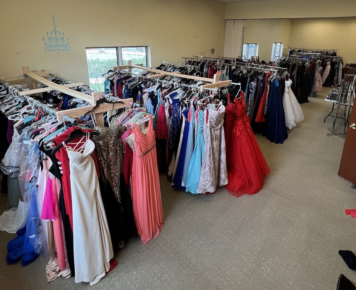 Free new and gently used prom dresses and accessories available at Project Self-Sufficiency