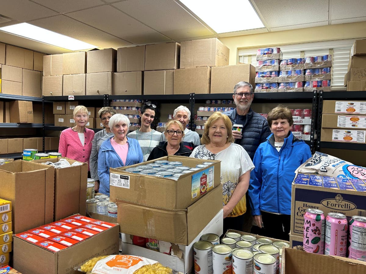 The FirstEnergy Foundation donated funds to support the Project Self-Sufficiency food pantry.