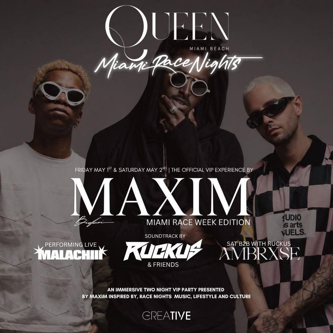 Maxim Miami Race Nights At Queen Miami Beach