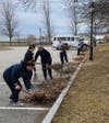 Coast Guard Cadets helping to Clean up the Fort-2018