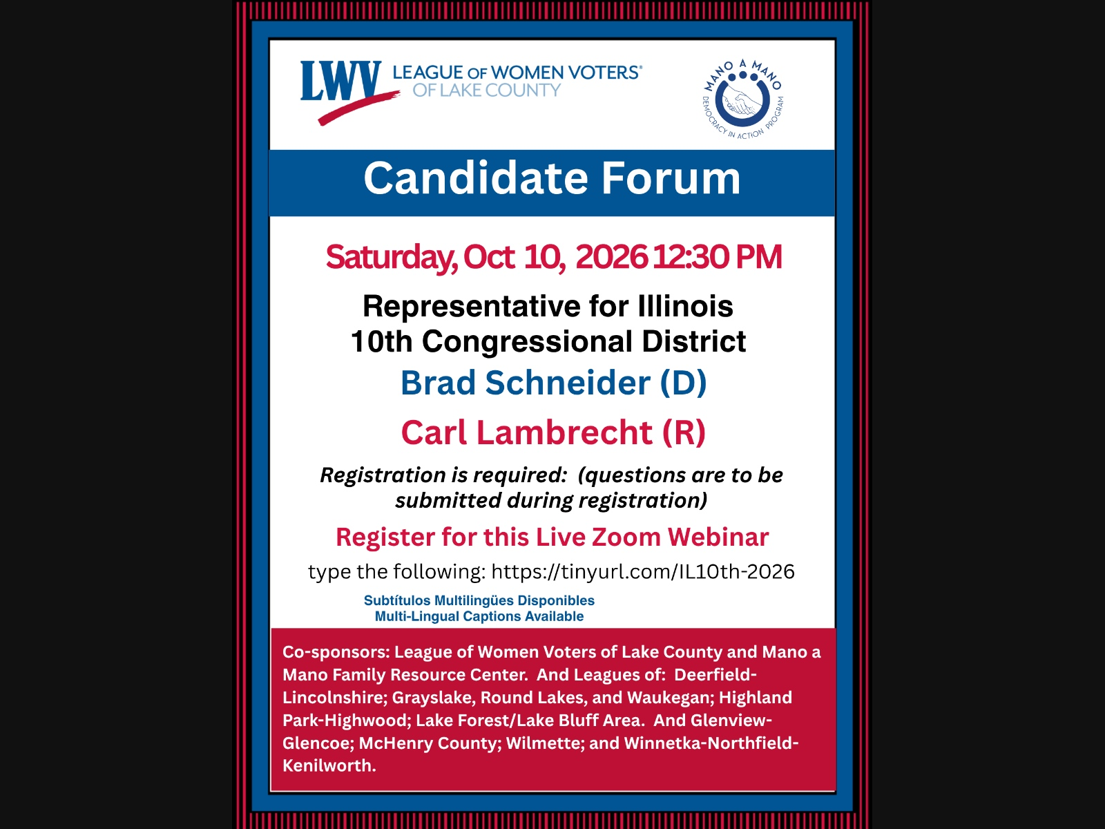 Register at https://tinyurl.com/IL10th-2026