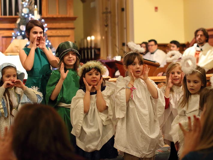 The Chidren's Christmas Pageant at Trinity Episcopal Church