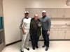 Pictured (L to R) are Paul Chanan,  Commissioner), Art Silverman and Dan McGrath (Immediate Past Commissioner)
