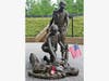 Thomas Jay Warren of Trenton, NJ, sculptor of this iconic, bronze sculpture that stands in the center of NJVVMF Memorial