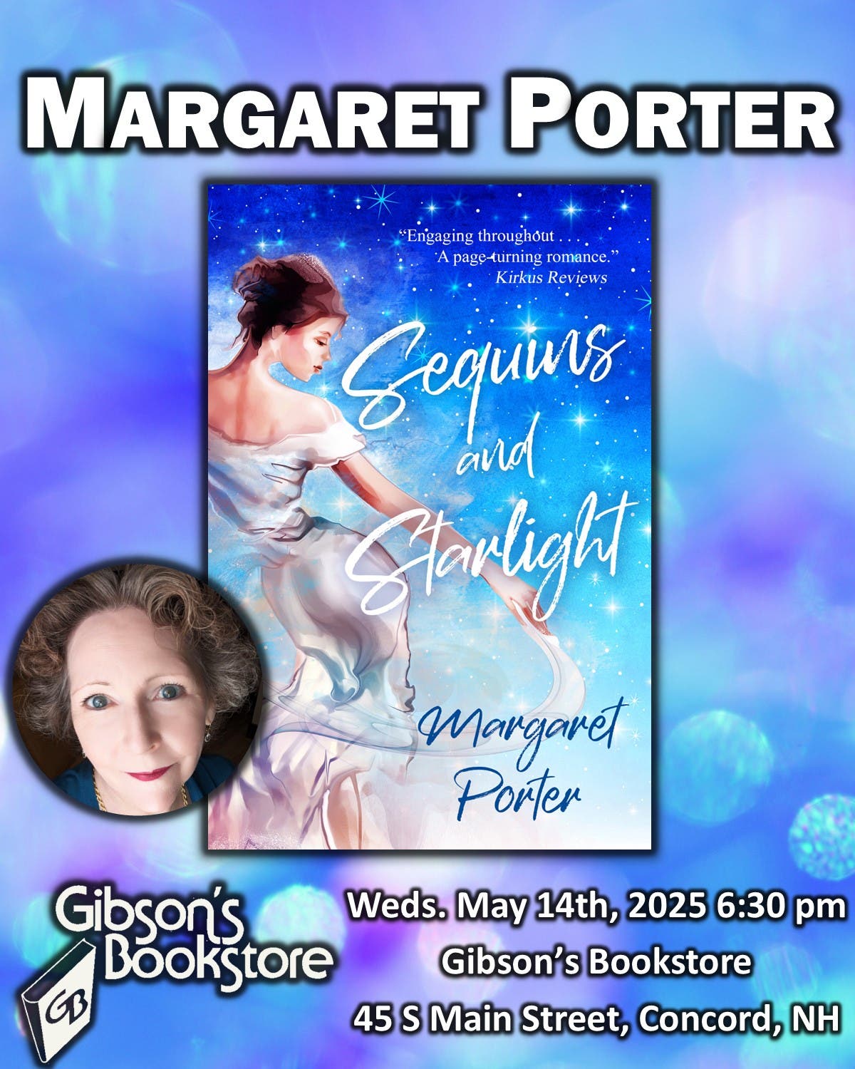 Sequins and Starlight, with author Margaret Porter