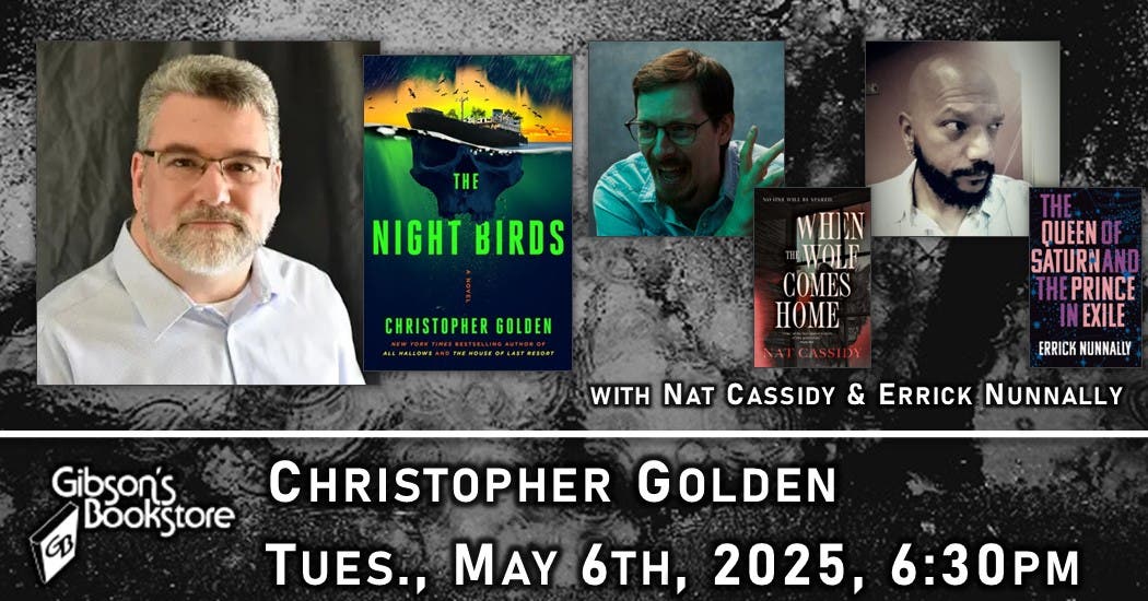 Christopher Golden - The Night Birds, in conversation with Nat Cassidy and Errick Nunnally