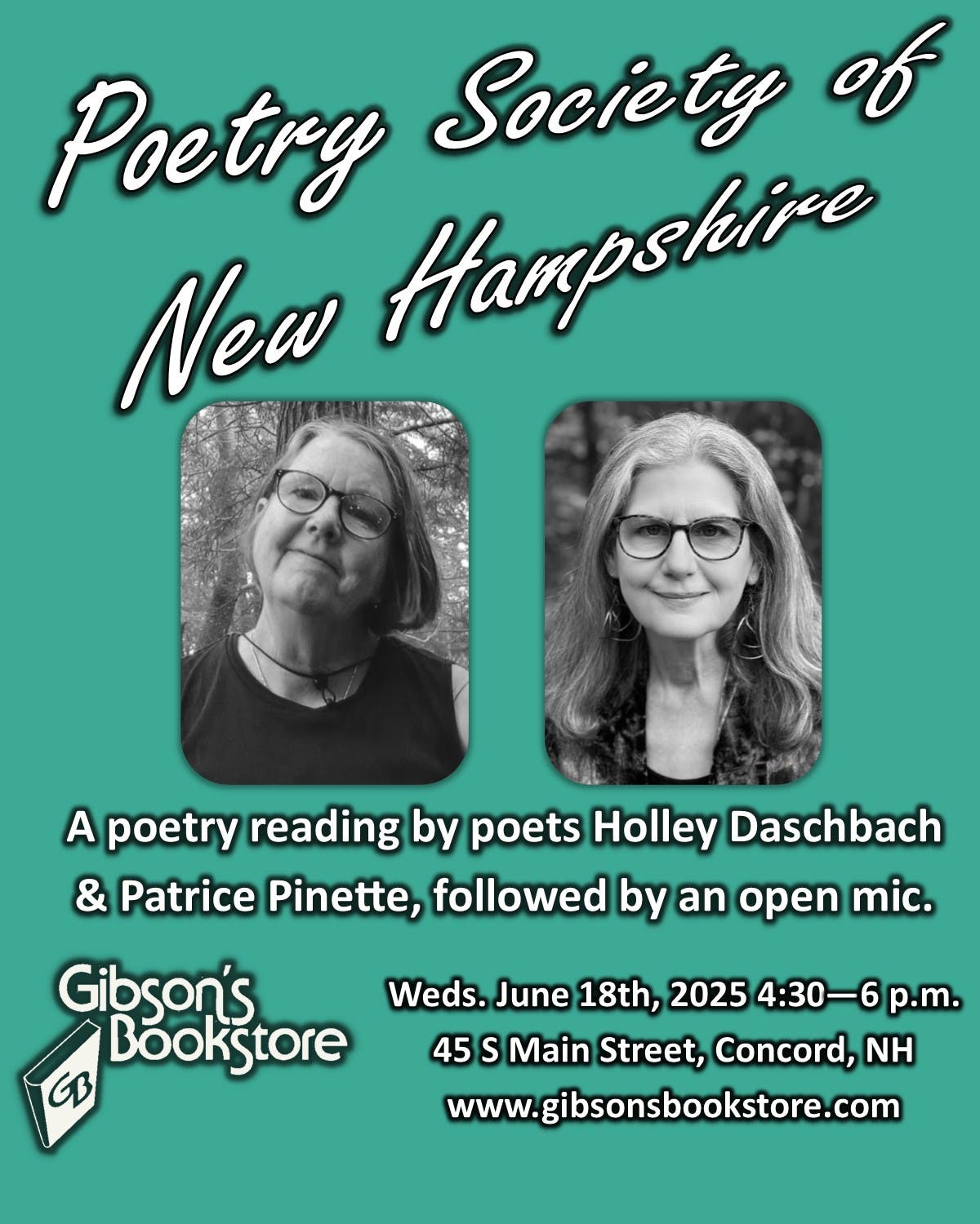 Poetry Society of New Hampshire: Holley Daschback and Patrice Pinette