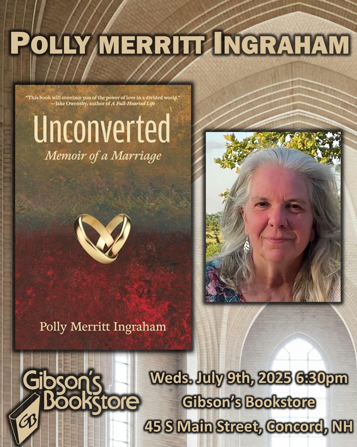 Author Polly Merritt Ingraham, Unconverted: Memoir of a Marriage