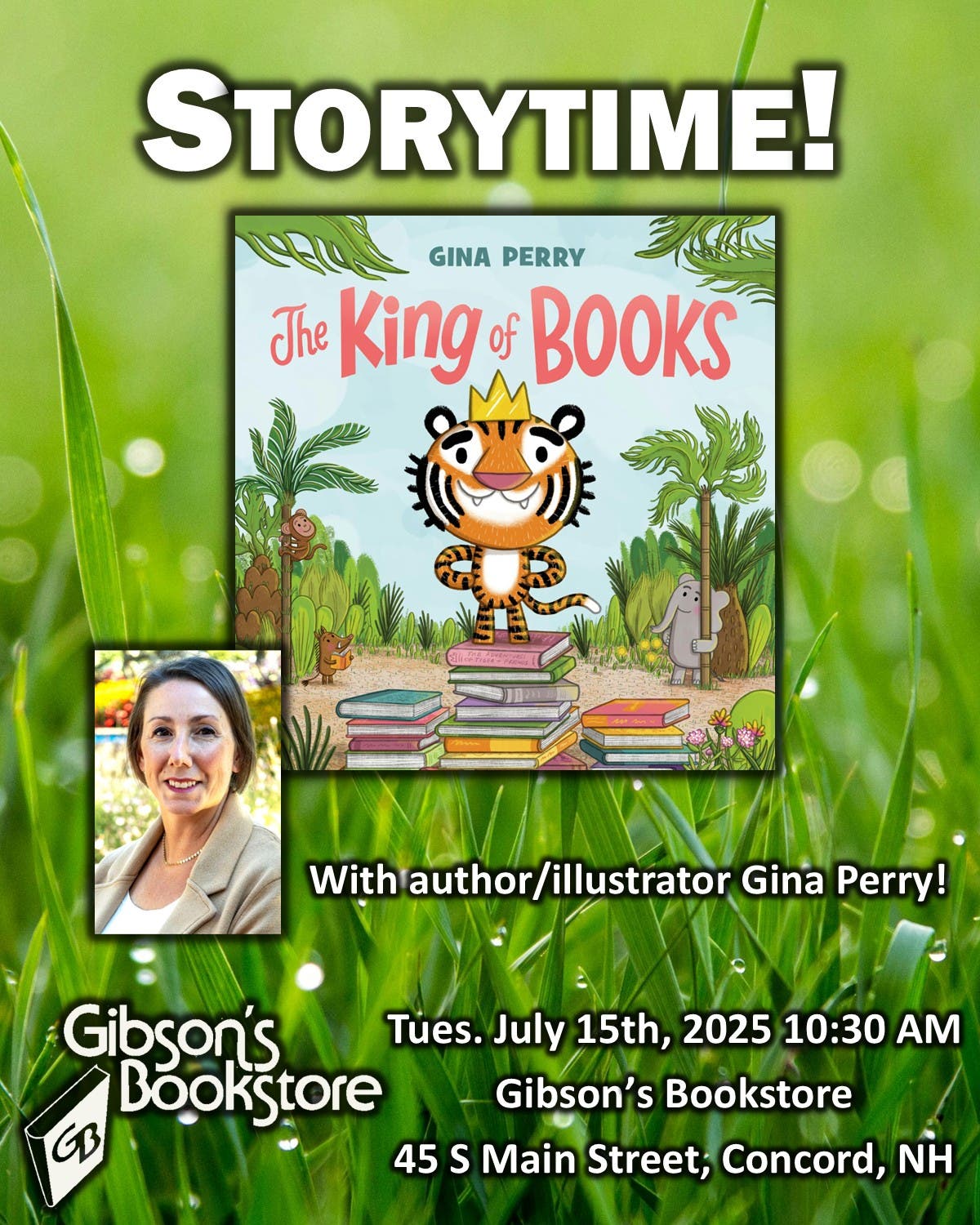 Storytime! Author Gina Perry, THE KING OF BOOKS