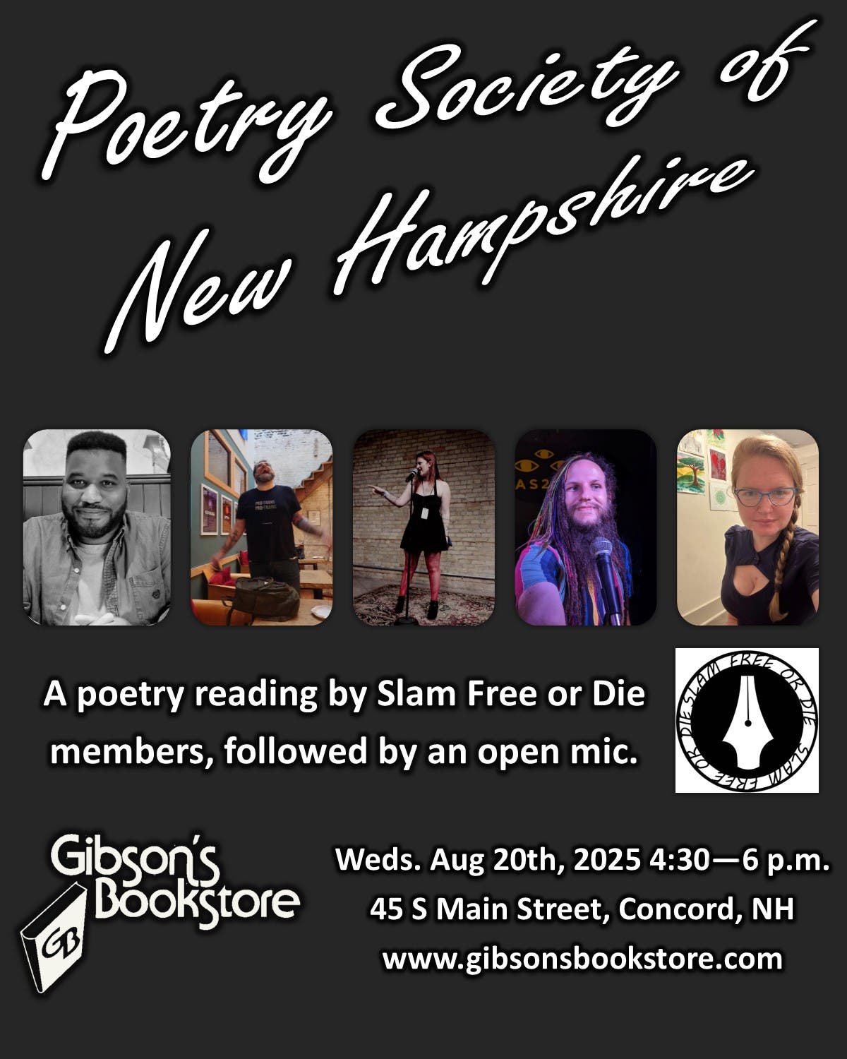 Poetry Society of New Hampshire: Slam Free or Die