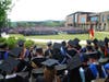 View of 53rd Commencement on Quad.