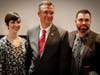 US Representative Doug Collins, who presented the award, with Susanna and Brandon Carey.