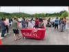 Lanier Tech students wait their turn on the drunk driving course.