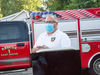 Matthew Marcarelli, East Haven Fire Department Chief, addresses Garamella for Saving a Life