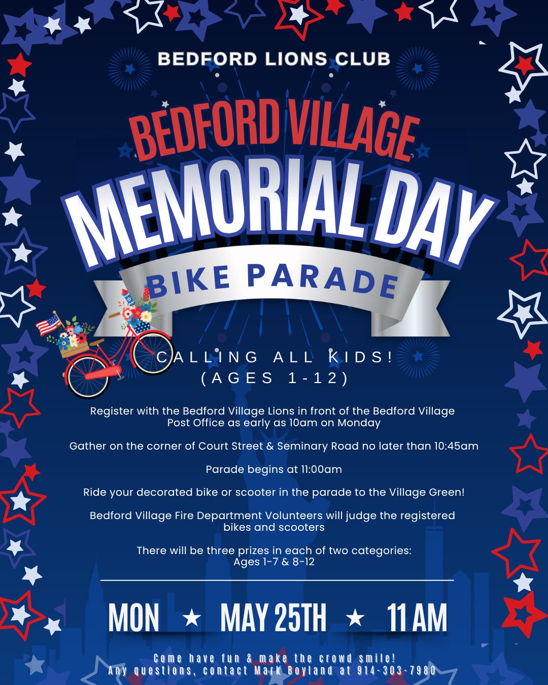 Bedford Lions Club: Bedford Village Memorial Day Bike Parade