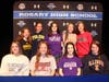 Class of 2022 Athletes Signing Letters of Intent: Front row: Kylie Loquercio, Emily Hurst, Grace Kopcio, Sara Jass. Back row: Lacey Mindock, Lianna Surtz, Eliana Malatt, Morgan Witte, Hope Wehrli.