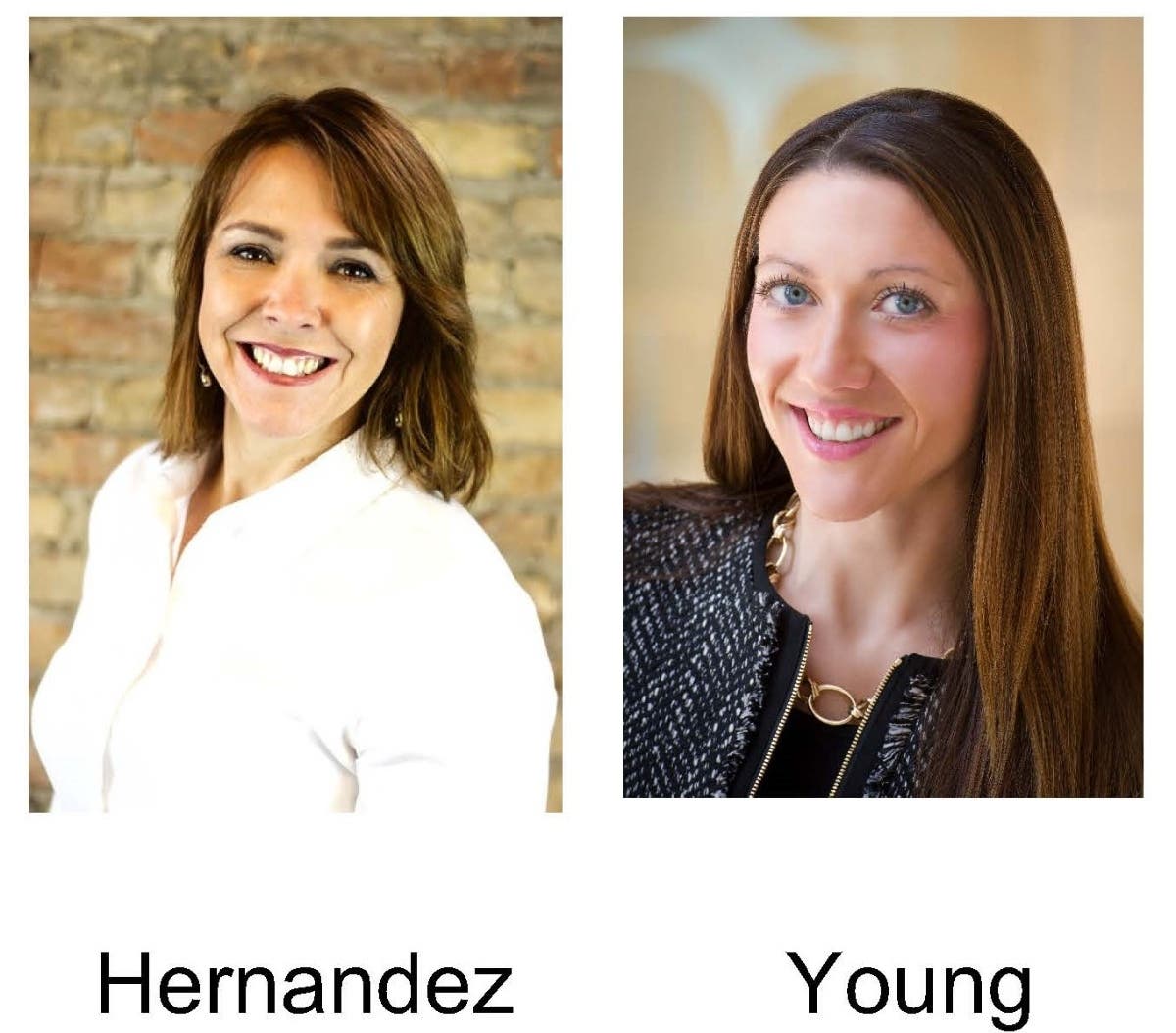 From left: Melissa Hernandez, president  Northern Kane County Chamber of Commerce and Tiffanie Young of Northwestern Medicine in Huntley, chamber chair 2020-21. 