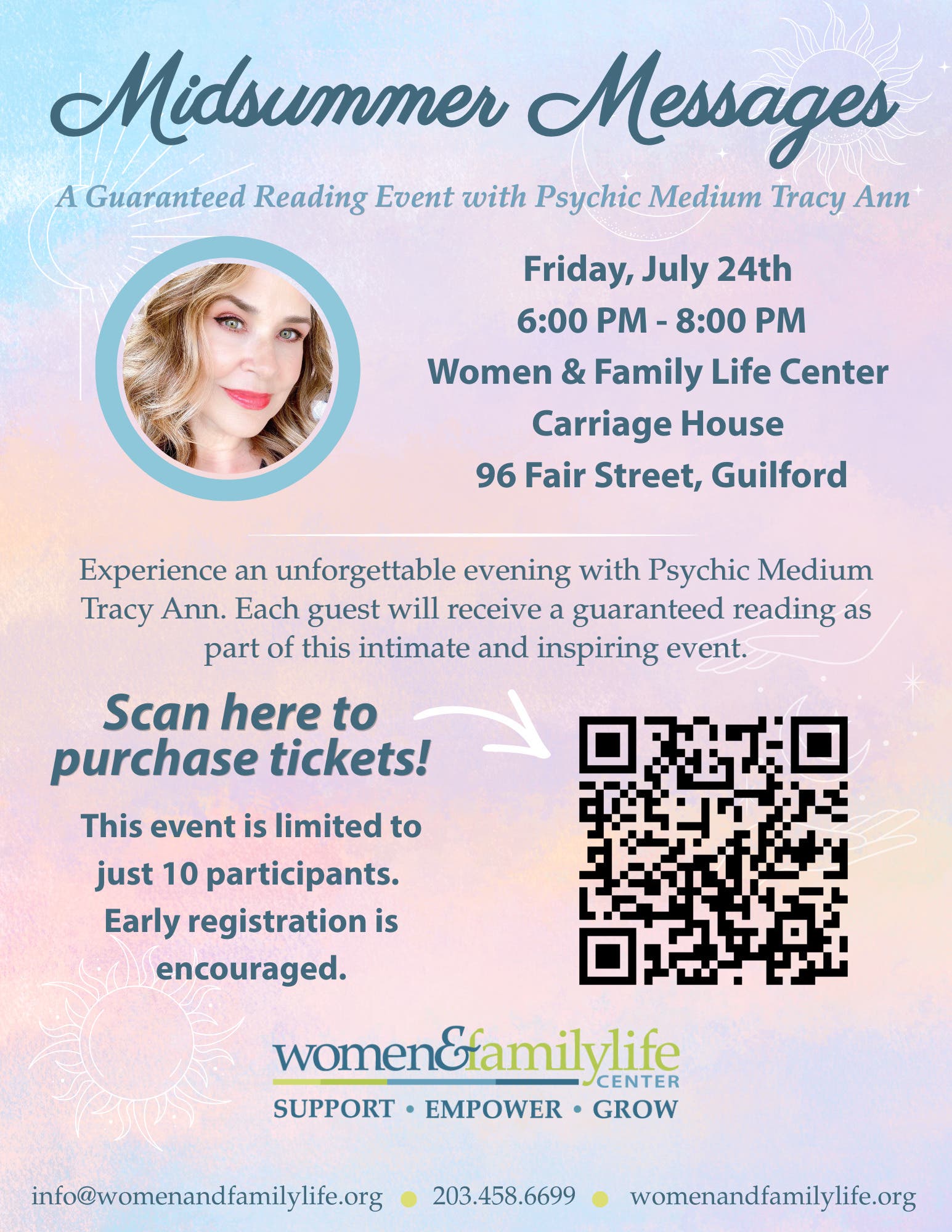 Midsummer Messages with Psychic Medium Tracy Ann- A Guaranteed Psychic Reading Event