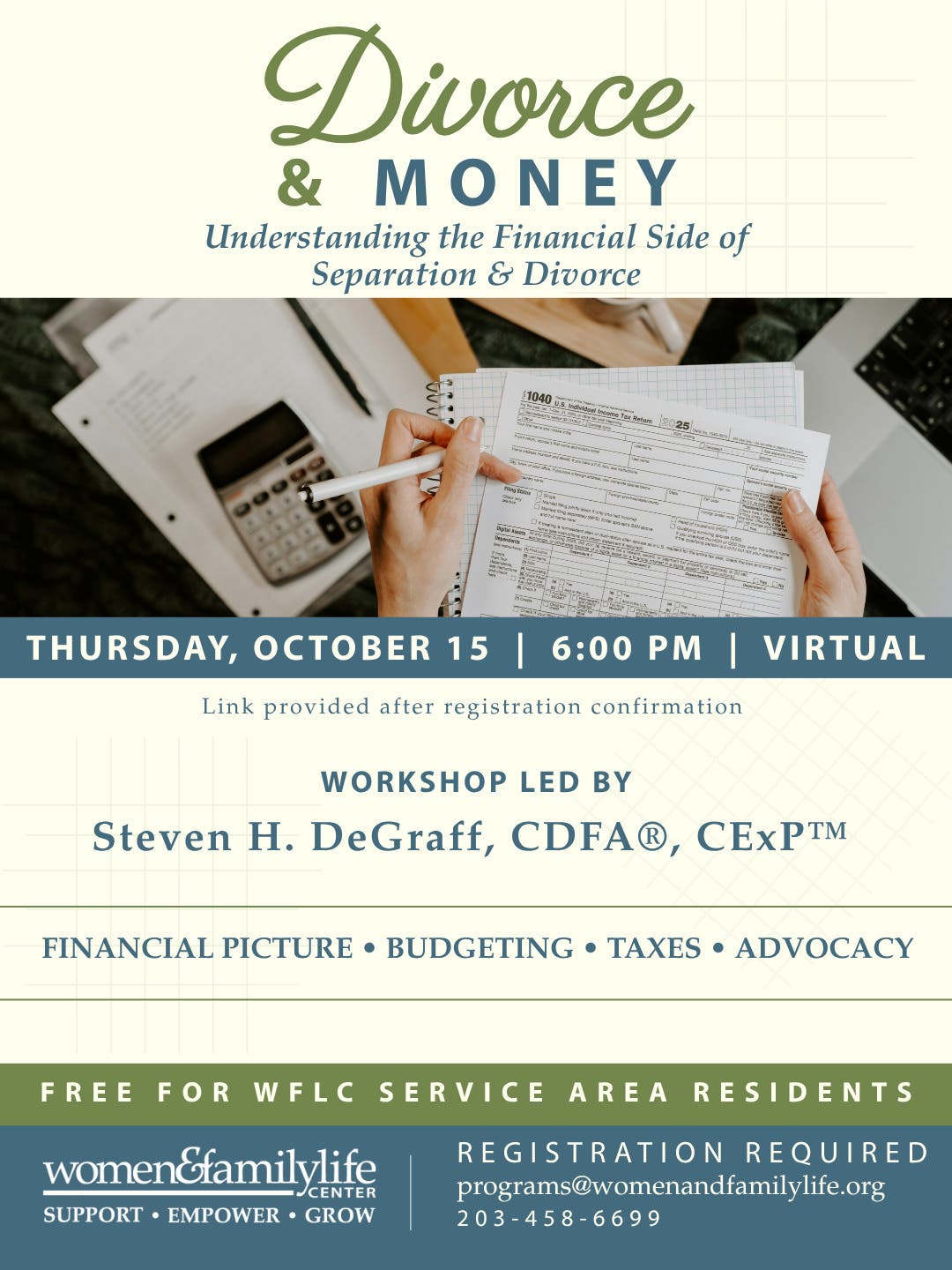 Divorce & Money: A Workshop on Navigating the Financial Side of Separation & Divorce