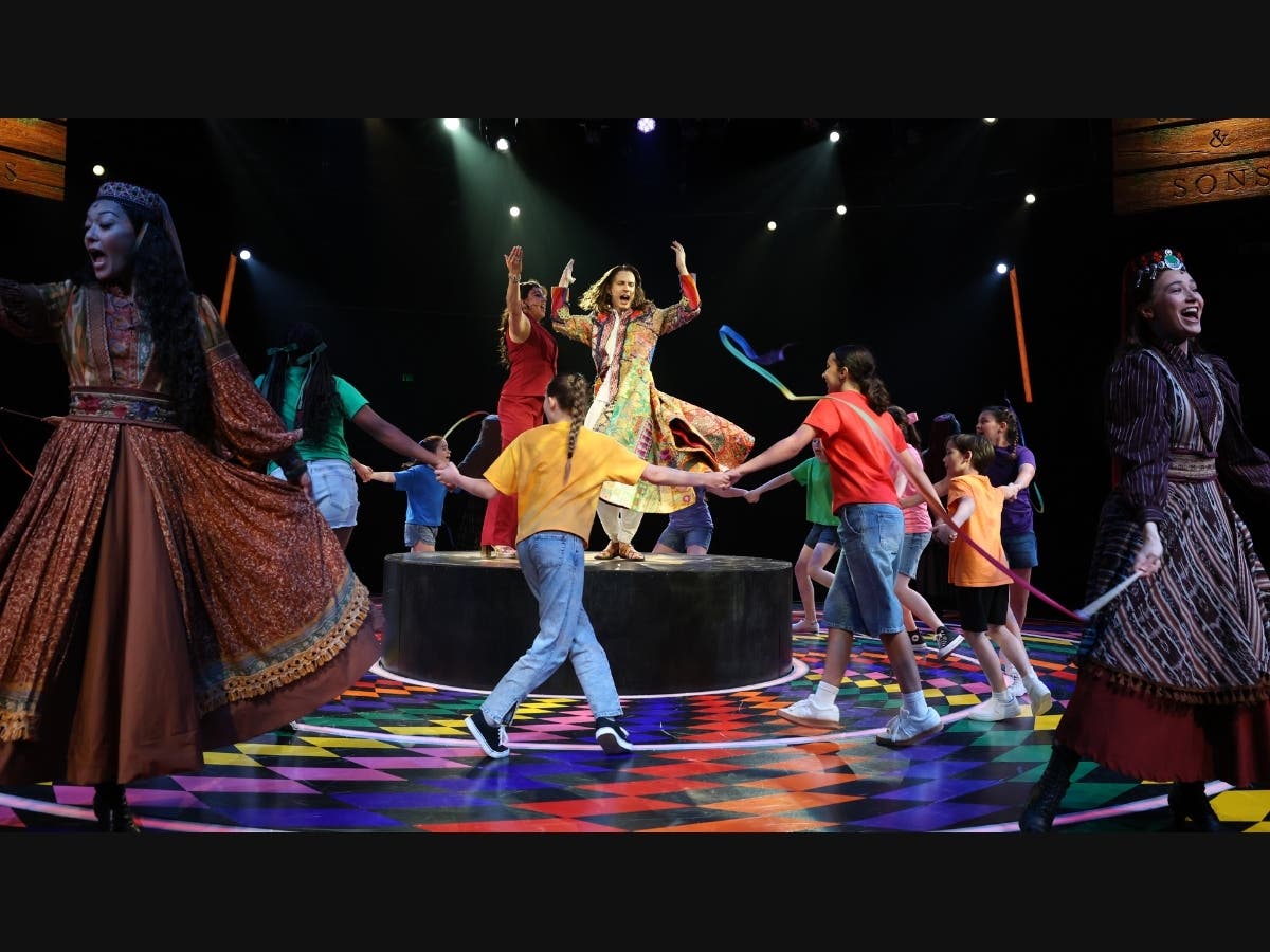 The cast of “Joseph and the Amazing Technicolor Dreamcoat” at North Shore Music Theatre July 8 – July 19, 2026.