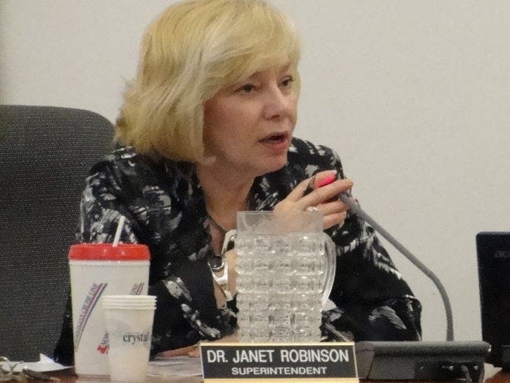 A file photo shows Stratford Superintendent Janet Robinson, whose contract was recently extended.