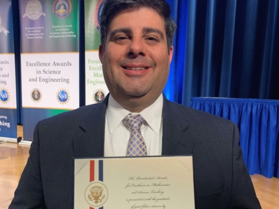 Peter Shanazu was honored with the Presidential Award for Excellence in Mathematics and Science Teaching.