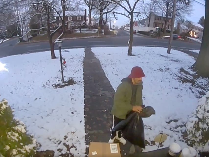 Police are seeking the public's help to find a suspected package thief.