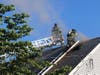 Fairfield firefighters respond to a blaze Wednesday on Shoreham Terrace.