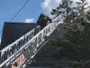 Fairfield firefighters respond to a blaze Wednesday on Shoreham Terrace.