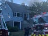 Fairfield firefighters respond to a blaze Wednesday on Shoreham Terrace.