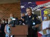 Chief of Police Christopher Lyddy speaks at a news conference Monday.