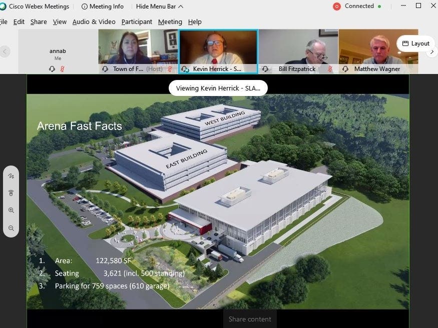 Sacred Heart is planning to build a large hockey arena on its West Campus.