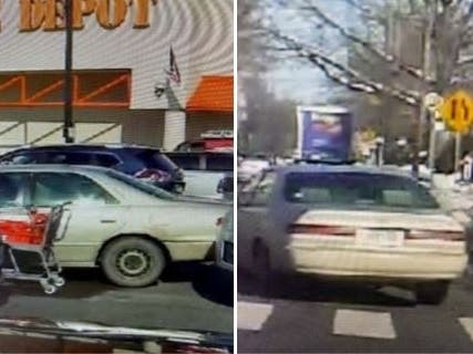 Fairfield police are looking for the vehicle above and for the suspect who was driving it.